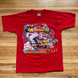 Vintage Hotrod T-Shirt / L / Halloween Hotrod Shirt